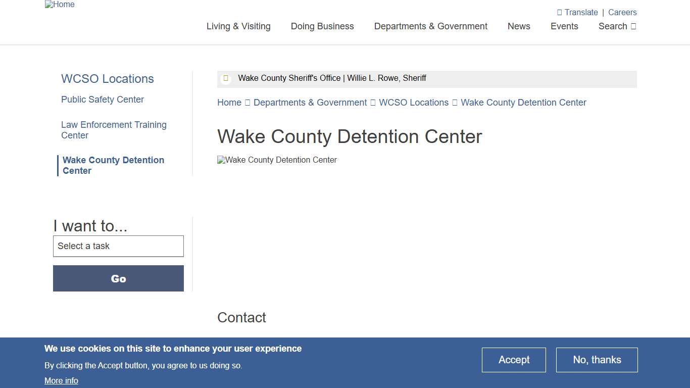 Wake County Detention Center | Wake County Government